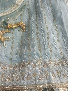 Elegant Embroidered Pakistani Suit