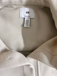 H&amp;M White Regular Overshirt