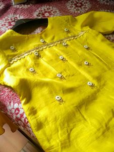 Designer Party Wear Kurta Inner Attached