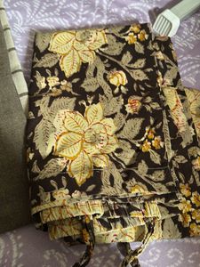 Floral Pajama Set N Pink Kurta