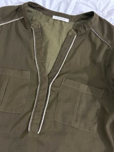 Olive Green Top