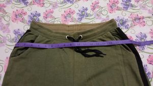 Green Casual Track Pants