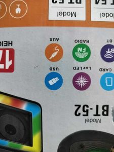 BT-52 &amp; BT-54 Speakers with LED Lights