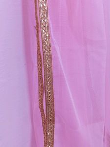 Pink Net Dupattaa
