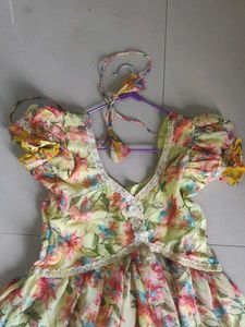 Floral Chiffon Mini Dress