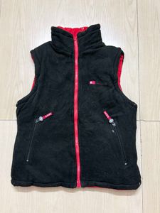 Red Padded Vest with Hood