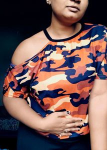 army print tshirt