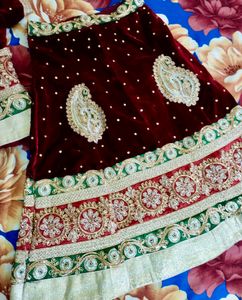 Maroon Red Lehenga Choli