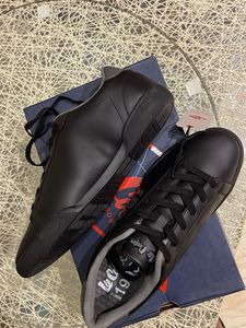 AUTHENTIC LEE COOPER 1908 LACE UP BLACK SNEAKERS