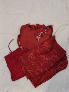 Elegant Red Kurta Set