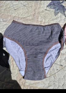 3 Pack Of Striped Cotton Panties