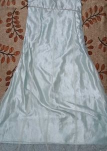 Elegant Aqua Embellished Gown