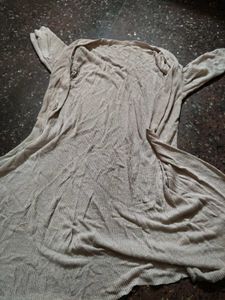 Polka Dot Dress with golden shru