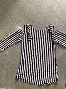 Zebra Crossing Off Shoulder Tops For Women