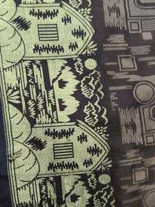 Brown Patterned Saree