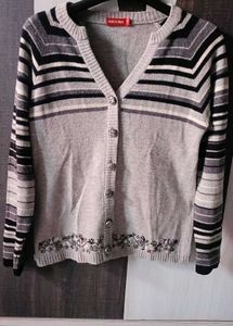 WOOLEN Embroided Cardigan For Women