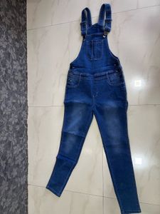 Women’s Mid Blue Fit Dungarees