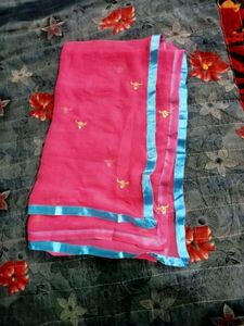 Pink &amp; Blue dupatta