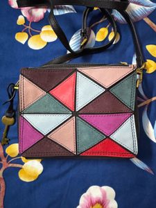 Fossil leather Crossbody Bag - with og key