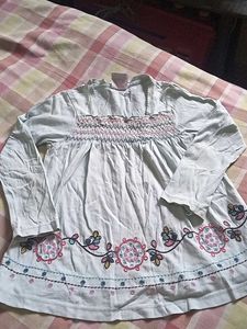 Embroidered Girls' Top
