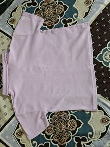 Cute lavender Ribbed Top
