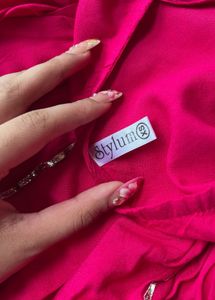 Pink Embellished Kurti