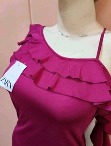 💗 Fuchsia Ruffle Dress 💗