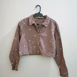 Winter floral jacket.