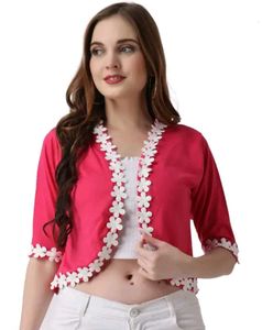 Cute Pink Floral Shrug