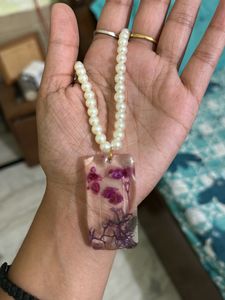 Purple Flower Pendant