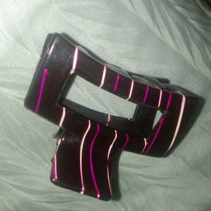 Striped Hair Claw Clip