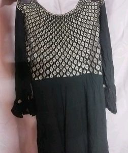 Green Anaarkali Dress, Authentic For Festivals