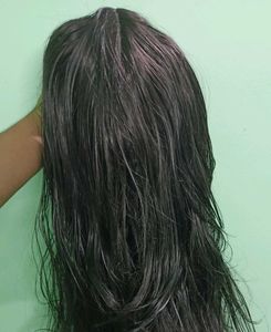 Premium Long Wavy Dark Brown Lace Full Head Wig
