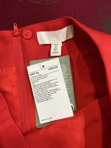Brand new H&amp;m Skirt(Mini) Red With TAG❤️🧲