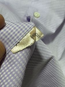 Massimo Dutti Formal Lavender Cotton Shirt
