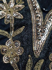 Embroidered Black Kurta