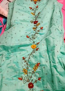 Embroidery Full Flair Gown