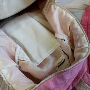 Pink Canvas Backpack