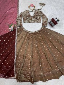 🆕️🆕️Jimmy Choo Lehenga With Blouse And Dupatta