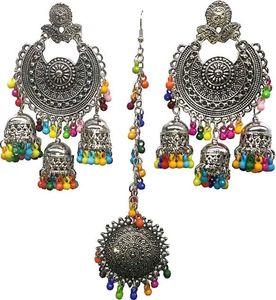 Jhumki Earings Mang Tika
