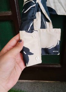 Horse Print Button-Down Shirt