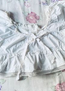 White Puff Sleeve Crop Top