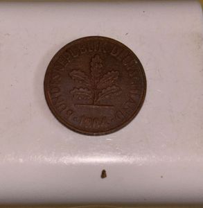 Vintage 2 Pfennig Coin
