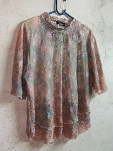 Women&#39;s Fashion Floral Lace Top Layered Multicolor