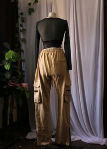 Beige Cargo Pants