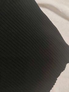 Black Ribbed Tank Top