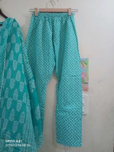 New pure cotton Kurta Set wth cutdana work on neck