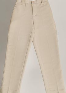 Beige Formal Pants