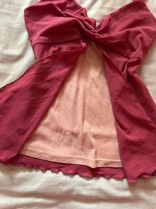 Rose Pink Y2K Cami