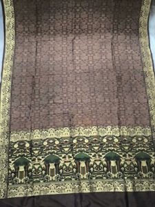 Brown Patterned Saree